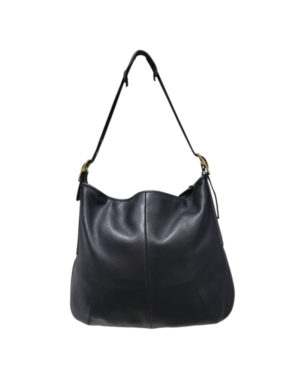 Vintage Coach #HOD-9210 Women's XL Genuine Leather Legacy Hobo Black Bag Pre-own